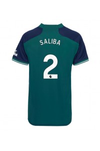 Fotbalové Dres Arsenal William Saliba #2 Dámské Třetí Oblečení 2023-24 Krátký Rukáv